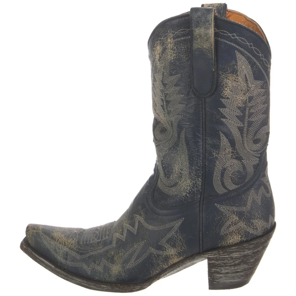 Old Gringo Distressed Blue Boot Sz 9.5B - Picture 2 of 16